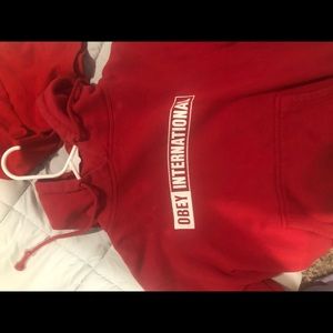 Obey red sweatshirt